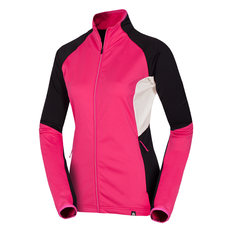 Dámska mikina Northfinder Zliechova ski-touring active comfort čierno-ružová XL