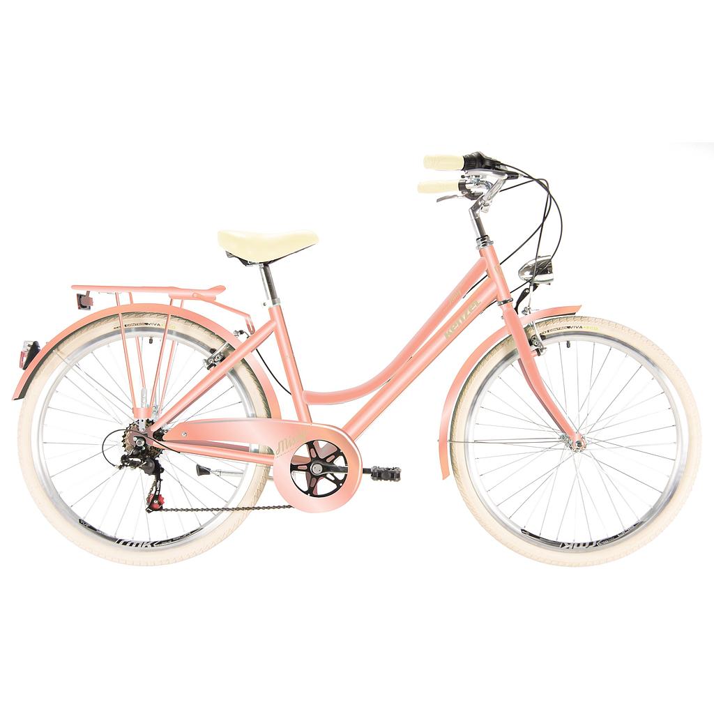 Bicykel Kenzel Missy 26&quot; s prehadzovačkou 6spd lososový