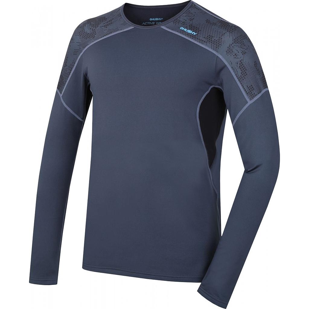 Pánske termo tričko Husky Active Winter Long s dlhými rukávmi antracit S